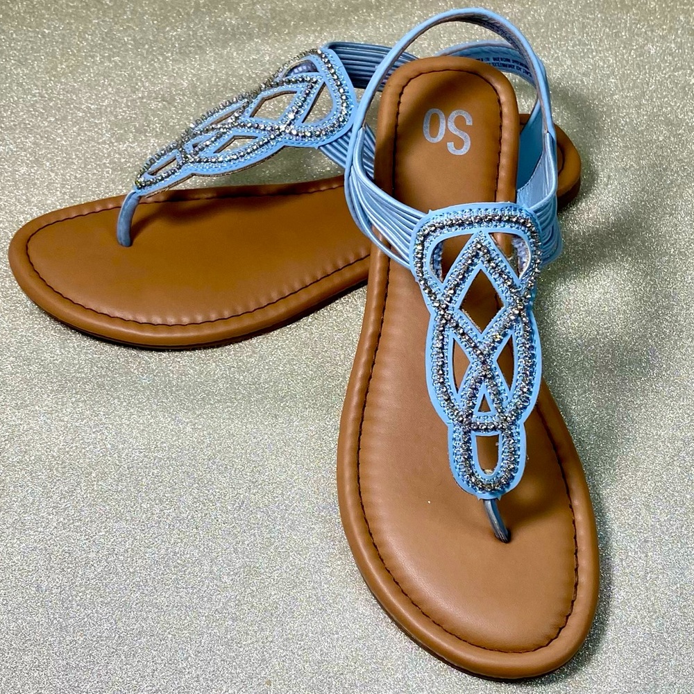 SO sandals w rhinestone accents!